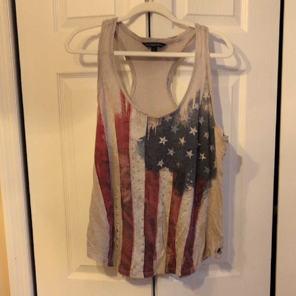 Rock & Republic American Flag Tank Top